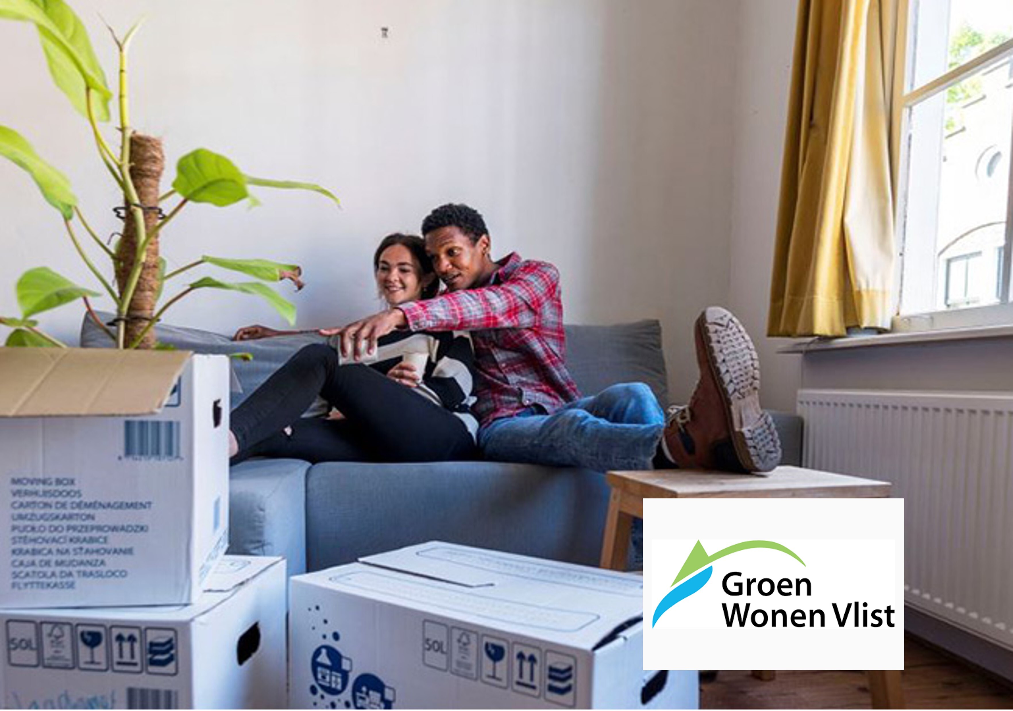 Foto Groen Wonen Vlist met logo voor website